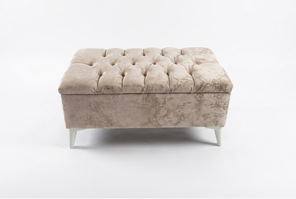 Design Hocker Design Polster Fußhocker Ottomane Sitz Textil Chaise Lounge