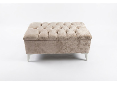 Design Hocker Design Polster Fußhocker Ottomane Sitz Textil Chaise Lounge