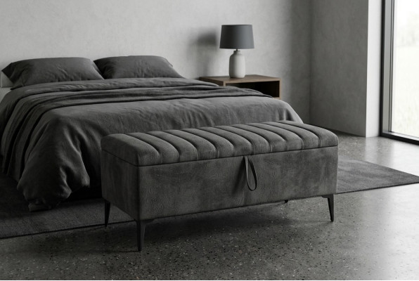 Design Hocker Design Polster Fußhocker Ottomane Sitz Textil Chaise Lounge Pufa