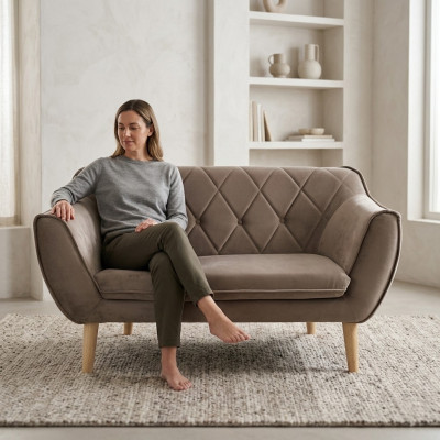 Raffiniertes 2-Sitzer-Sofa im modernen Stil von europäischen Möbelherstellern