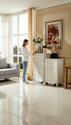 Schlafzimmer Set Weiß Design Elegantes 2x Kommode Klassische Möbel Luxus 2tlg.