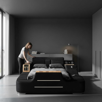 Bett mit tv Lift Fernseher Multifunktion Betten Doppelbett Schlafzimmer