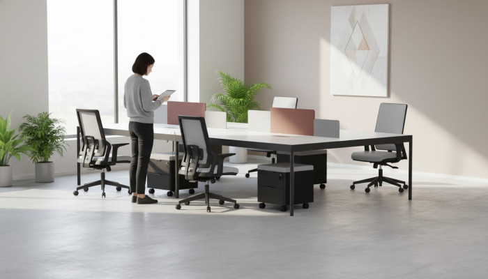 Moderner Großer Arbeitstisch Büromöbel Laptoptisch Büroarbeitsfläche