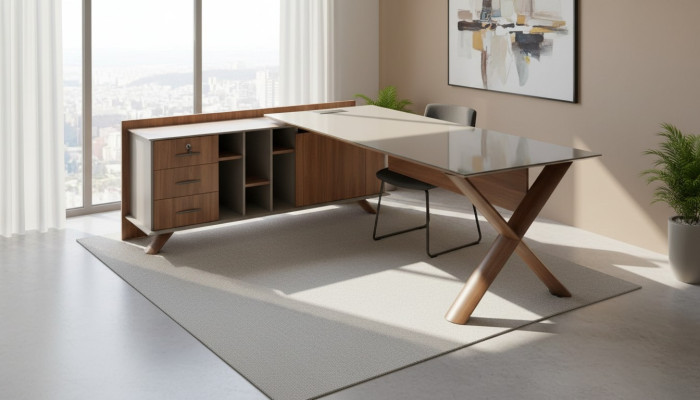 Eckschreibtisch Büro Einrichtung Zimmer Möbel Design Schreibtische Möbel