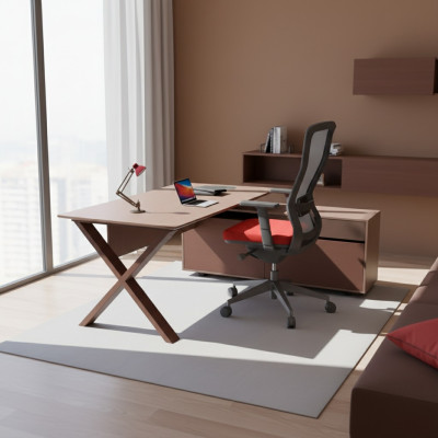 Schreibtisch Büromöbel Cheftisch Holzmöbel Designer Schreibarbeitsplatz