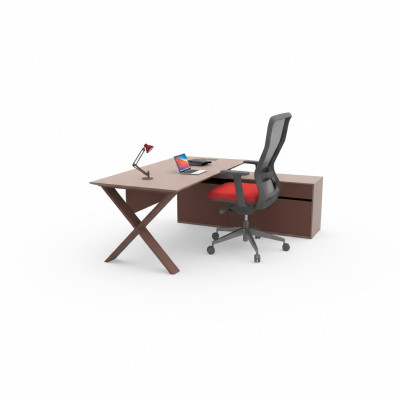 Schreibtisch Büromöbel Cheftisch Holzmöbel Designer Schreibarbeitsplatz