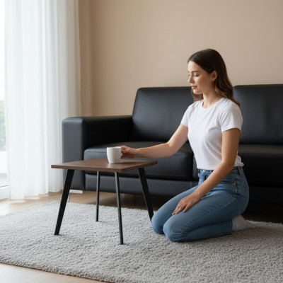 Rechteckiger Couchtisch Büromöbel Arbeitszimmer Beistelltische Design