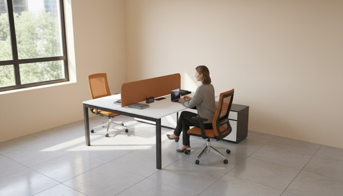 Großer Arbeitstisch Büromöbel Arbeitszimmer Einrichtung Luxus Design