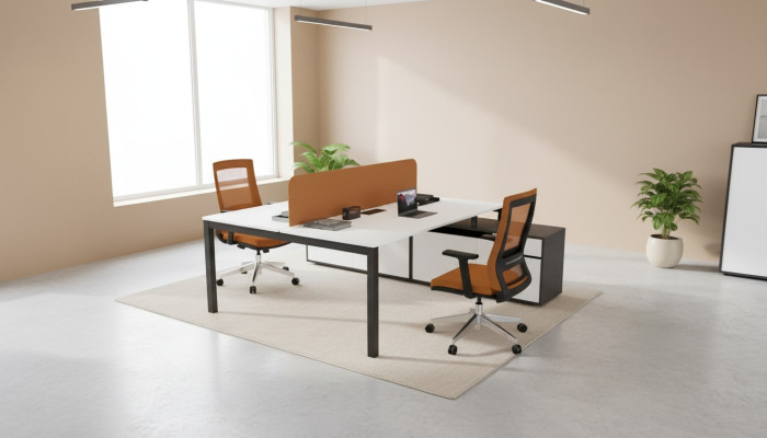 Großer Arbeitstisch Büromöbel Arbeitszimmer Einrichtung Luxus Design
