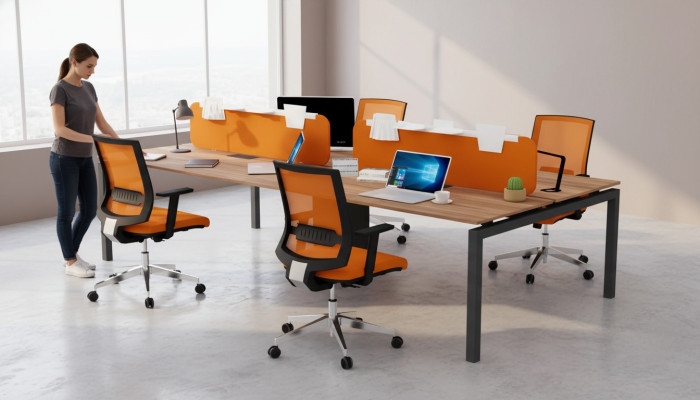 Großer Arbeitstisch Büromöbel Arbeitszimmer Einrichtung Tische Schreibpult