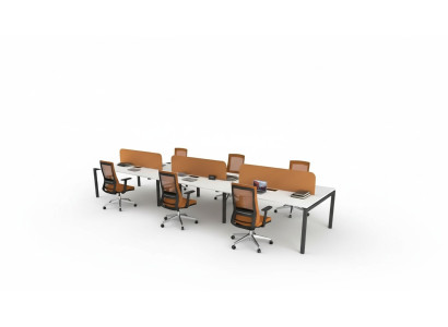 Büromöbel Arbeitstisch für 6 Personen Arbeitszimmer Möbel Holzmöbel