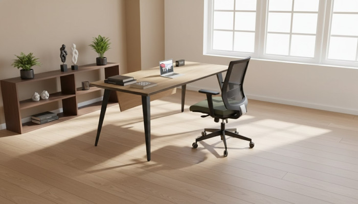 Schreibtischmöbel Luxus Designer Möbel Cheftisch Massivholz Einrichtung