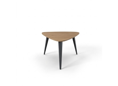 Dreieckiger Couchtisch Arbeitszimmermöbel Kaffetisch Holzmöbel Braun Neu