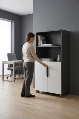 Büro Akten Regal Schrank Holz Regale Schränke Office Arbeitszimmer Möbel Neu