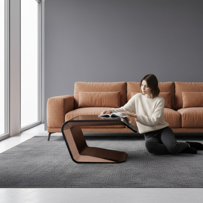 Designer Modern Couchtisch Tisch Büroeinrichtung Arbeitszimmer Holzmöbel