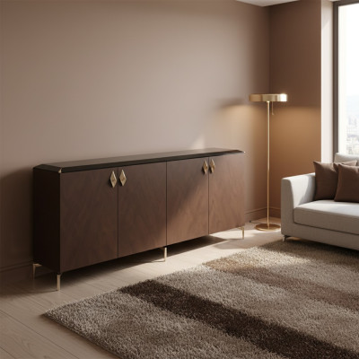 Sideboard Moderner Schrank Anrichte Büromöbel Holz Metall Möbel Luxus