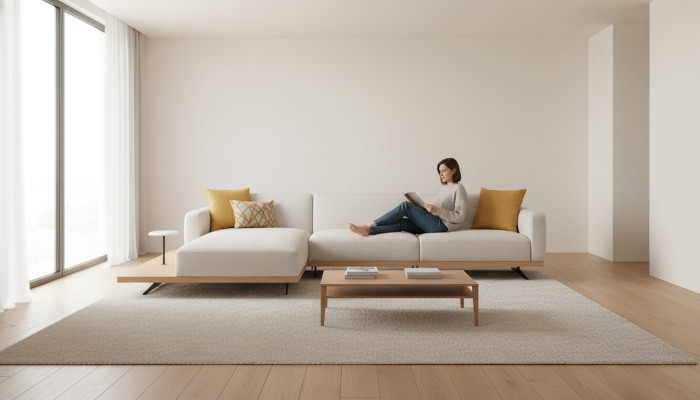 Wohnlandschaft Eckgarnitur L-form Couch Polster Stoff Ecksofa