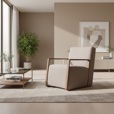 Sessel 1 Sitzer Sofa Textil Stoff Couchen Polster Design Möbel Neu Grau