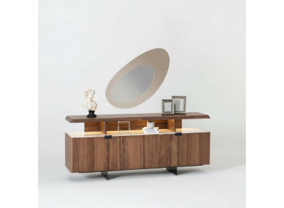 2tlg Luxus Holz Kommode Schrank Sideboard Anrichte Design Möbel