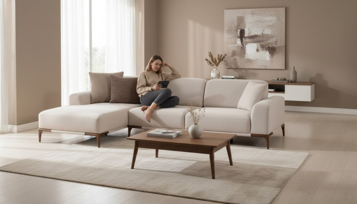 Wohnzimmer Ecksofa L-Form Couch Polsterung Luxus Style Couchen Design