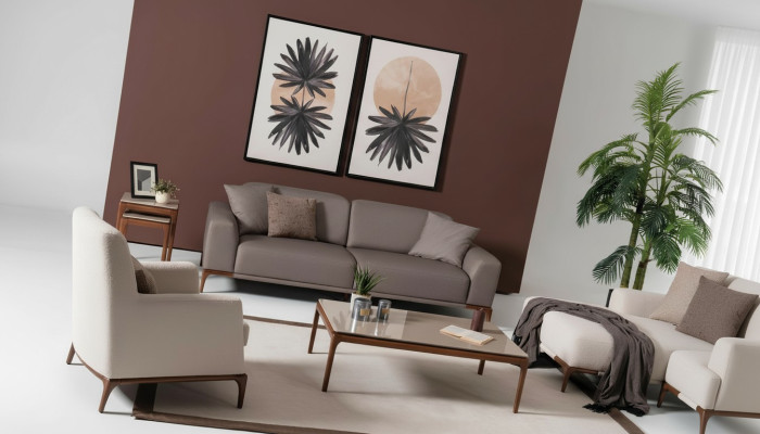 Luxus Design Sofagarnitur Set Couch Couchtisch Beistelltisch 5tlg.
