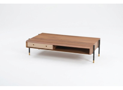 Couchtisch Wohnzimmer Holz Luxus Design Holztische Neu braun Kaffeetisch