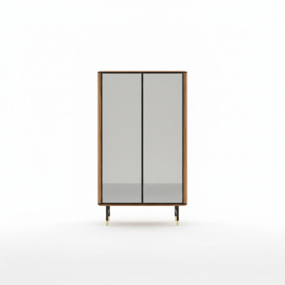 Vitrinen Glas Bar Schrank Haus Schränke Wand Regal Holz Wohnzimmer