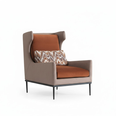 Wohnzimmer Sessel Couch Polster Design Textil 1 Sitz Couchen Polster