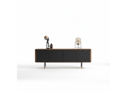 Wohnzimmer Anrichte braune Luxus Stil moderner Holz Sideboard Loft 228cm