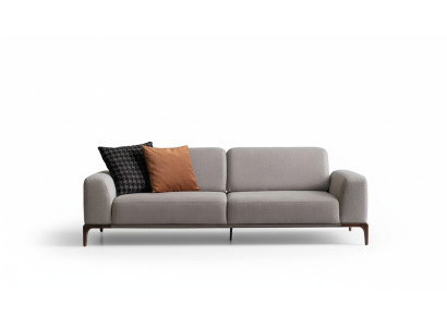 Wohnzimmer Sofa 3 Sitzer Design Stil Möbel Moderne Sofas grau