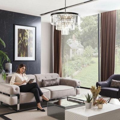 Sofagarnitur 3 1 Sitzer Stoff 3x Couchtisch Design Couch Polster Sofas