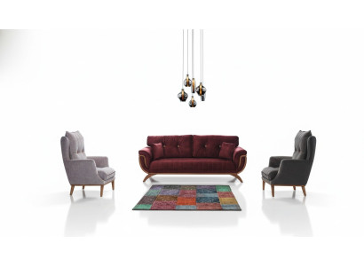 Wohnzimmer Sofagarnitur 3 3 1 1 Sitzer Couch Polster Garnitur Textil Design