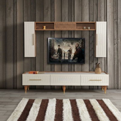 Wohnwand Wohnzimmer Moderner Stil luxuriöse Möbel Wohnwände Regal 3tlg