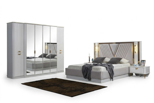 Modernes elegantes Schlafzimmermöbel-Set im luxuriösen Design und zeitgemäßem Stil