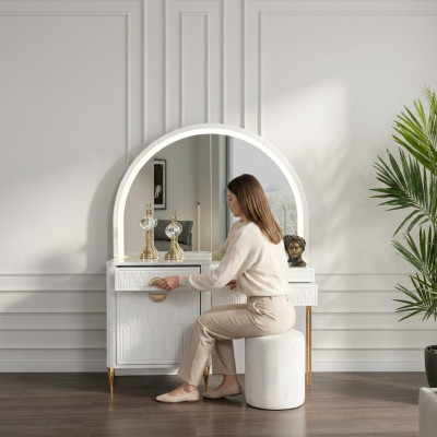 Schlafzimmer Kommode mit Spiegel Konsole Kommoden Schminktische Möbel