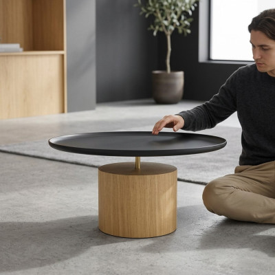 Couchtisch Beistelltisch Tische Holztisch Schwarz Luxus Möbel Holz Neu