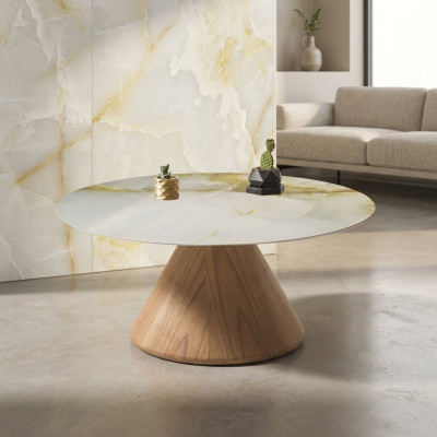 Designer Couchtisch Beistelltisch Wohnzimmer Tisch Möbel Rund Tische