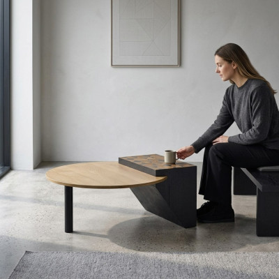 Couchtisch Holz Wohnzimmertisch Möbel Design Tisch Luxus Einrichtung