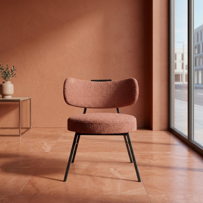 Luxuriöser moderner brauner Esszimmerstuhl im italienischen Design