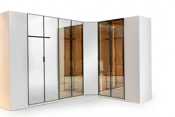 Kleiderschrank Schrank Luxus Holz Schränke Möbel Design Schlafzimmer
