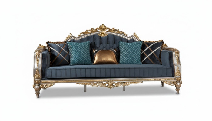 Designer 3-Sitzer Sofa im klassischen Stil für das Wohnzimmer