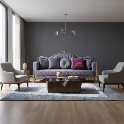 Design Sofa 3 Sitzer Polster Luxus Klassische Textil Sofas Chesterfield
