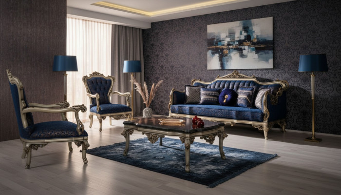 Sofagarnitur Couch Set 3+1 Couchtisch Stoff Sofa Dreisitzer Couchen Möbel 3tlg.