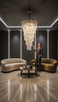 Leuchte Luxus Kronleuchter Deckenleuchte Wohnzimmer weiß Modern Lampen