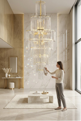 Kronleuchter Stil Modern luxus Leuchte Lampe Decke Wohnzimmer neu