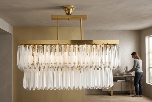 Kronleuchter Modern Decken Designer Luxus neu Wohnzimmer Brass