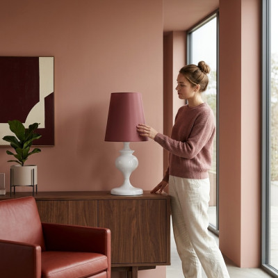 Wohnzimmer Tischleuchte Design Leuchte Lampen Luxus neu rot