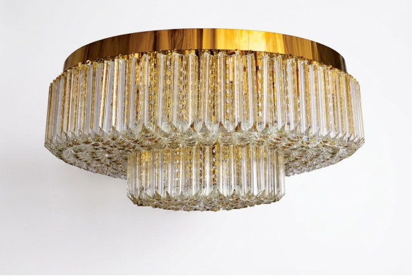 Kronleuchter Decken Leuchte Luxus Runder Luster Lampe gold Leuchten
