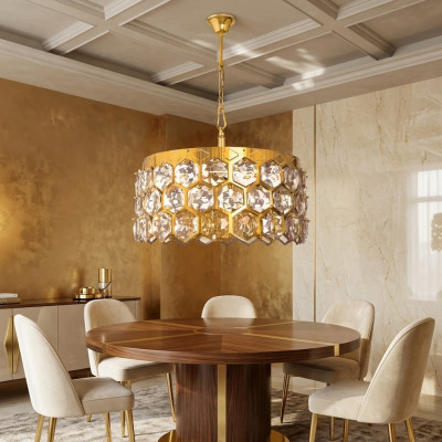 Kronleuchter Bleikristall Kristall Deckenlampe Lüster Design Wohnzimmer