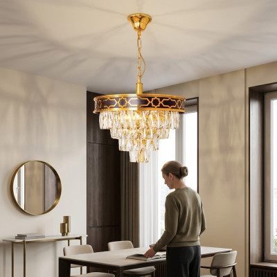 Kronleuchter Luxus Deckenlampe Deckenleuchte Hängelampe neu Kristall
